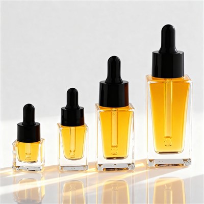 Tomme dråpeflasker av glass